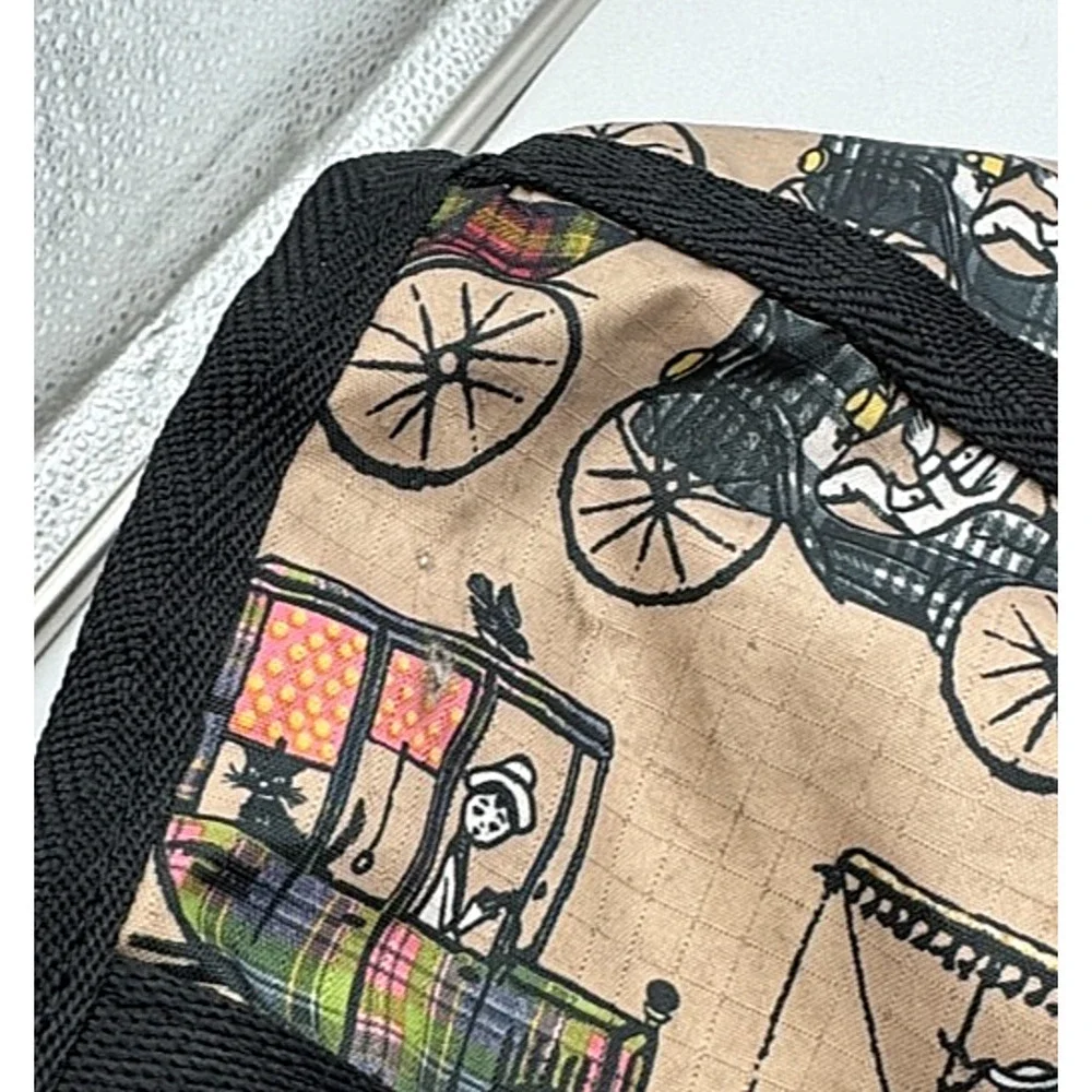 Vintage LeSportsac Deluxe Large Weekender Duffel Bag Carriage Plaid Costa Rica